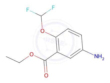 Chemical structure of Ethyl 5-amino-2-(difluoromethoxy)benzoate