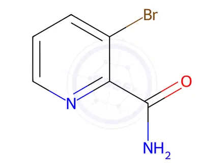 Chemical structure of 3-BROMO-PYRIDINE-2-CARBOXYLIC ACID AMIDE