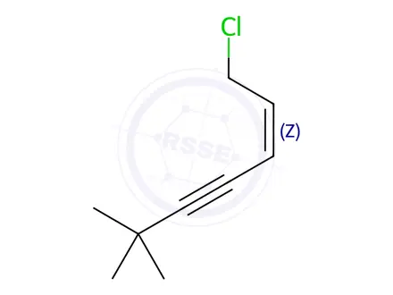 Chemical structure of (2Z)-1-Chloro-6,6-dimethyl-2-hepten-4-yne