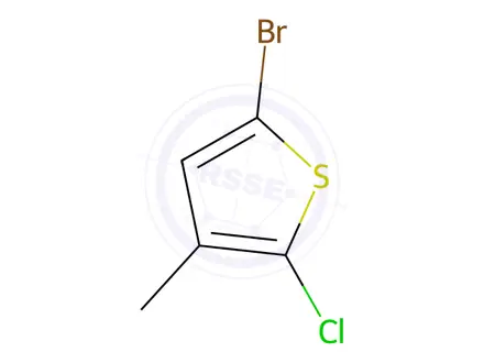 Chemical structure of Thiophene, 5-bromo-2-chloro-3-methyl-