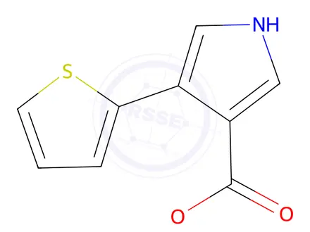 Chemical structure of Methyl 4-(thiophen-2-yl)-1H-pyrrole-3-carboxylate