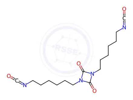 Chemical structure of Hexamethylene Diisocyanate Uretdione