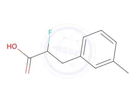 Chemical structure of 2-fluoro-3-(3-methylphenyl)propanoic acid