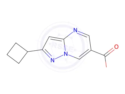 Chemical structure of 2-Cyclobutylpyrazolo[1,5-a]pyrimidine-6-carboxylic acid