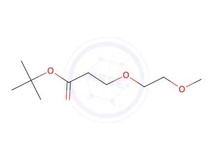 Chemical structure of m-PEG2-t-butyl ester