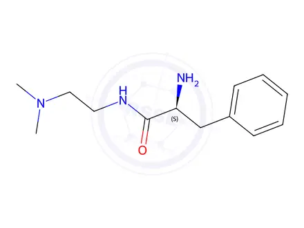 Chemical structure of (2S)-2-Amino-N-[2-(dimethylamino)ethyl]-3-phenylpropanamide