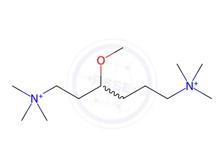 Chemical structure of 3-Methoxyhexamethylenebis(trimethylammonium iodide)