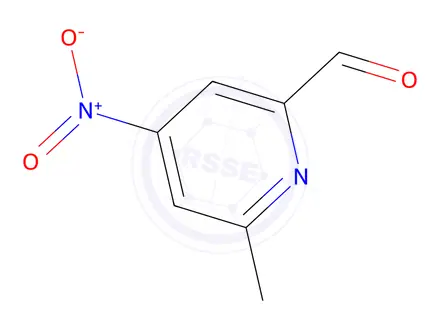 Chemical structure of 6-Methyl-4-nitropicolinaldehyde