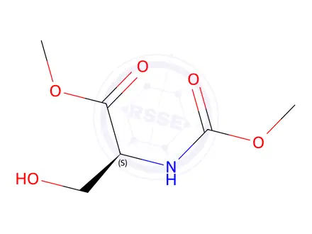 Chemical structure of N-(Methoxycarbonyl)-L-serine Methyl Ester