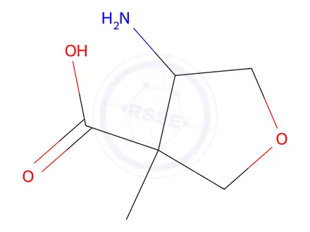 Chemical structure of 4-Amino-3-methyltetrahydrofuran-3-carboxylic acid