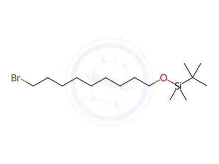 Chemical structure of 1-Bromo-9-(tert-butyldimethylsilyloxy)nonane