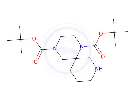 Chemical structure of Di-tert-butyl 1,4,8-triazaspiro[5.5]Undecane-1,4-dicarboxylate