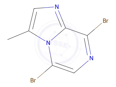 Chemical structure of 5,8-Dibromo-3-methylimidazo[1,2-a]pyrazine
