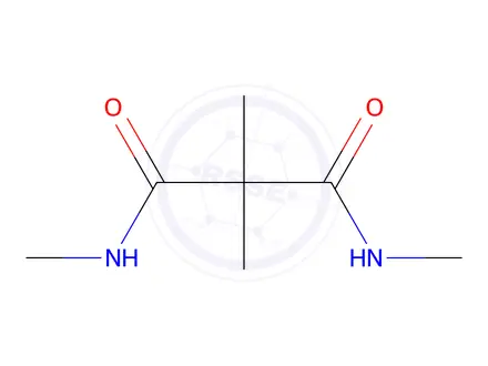 Chemical structure of N,N'-dimethyl-2-dimethylmalondiamide