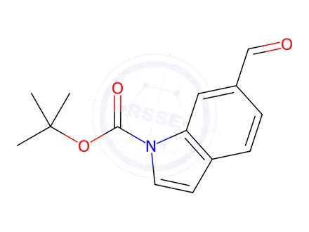 Chemical structure of tert-Butyl 6-formyl-1H-indole-1-carboxylate