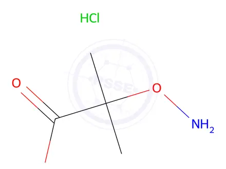 Chemical structure of 2-(Aminooxy)-2-methylpropanoic acid hydrochloride