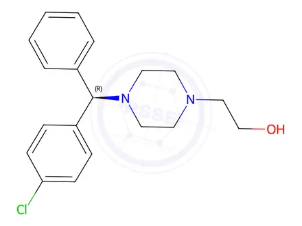 Chemical structure of (R)-De(carboxymethyl)Cetirizine Ethanol Dihydrochloride