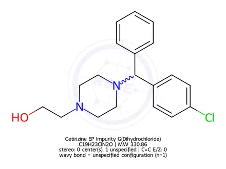 Chemical structure of Cetirizine EP Impurity G