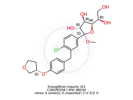 Chemical structure of Empagliflozin Impurity 26