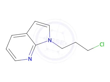 Chemical structure of 1-(3-chloropropyl)-1H-pyrrolo[2,3-b]pyridine