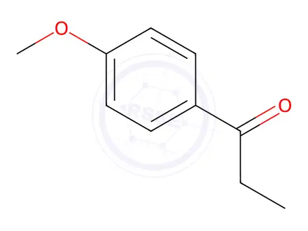Chemical structure of 4'-Methoxypropiophenone