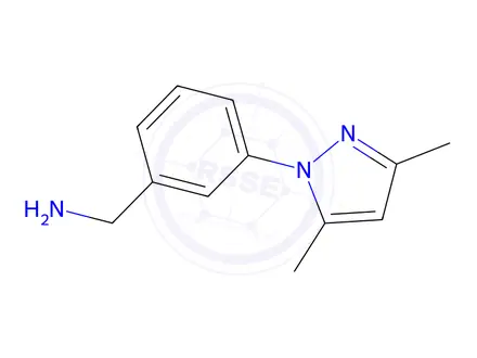 Chemical structure of [3-(3,5-Dimethyl-1H-pyrazol-1-yl)benzyl]amine dihydrochloride