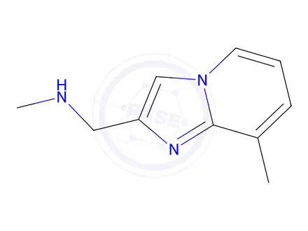 Chemical structure of 2-(N-METHYLAMINOMETHYL)-8-METHYLIMIDAZO[1,2-A]PYRIDINE, HCL