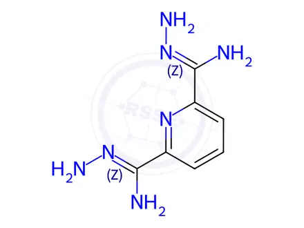 Chemical structure of N2,N6-diaminopyridine-2,6-dicarboxamidine
