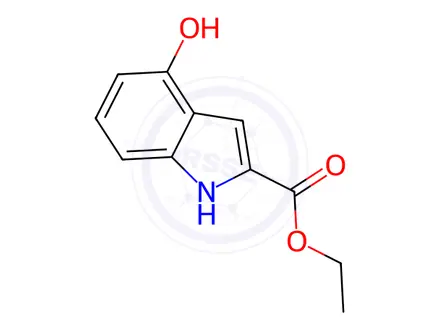 Chemical structure of Ethyl 4-Hydroxy-1H-indole-2-carboxylate