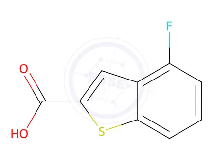 Chemical structure of 4-Fluoro-1-benzothiophene-2-carboxylic Acid