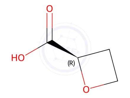 Chemical structure of (R)-Oxetane-2-carboxylic Acid