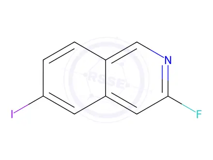 Chemical structure of 3-Fluoro-6-iodoisoquinoline
