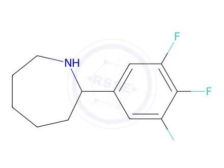 Chemical structure of 2-(3,4,5-Trifluorophenyl)azepane