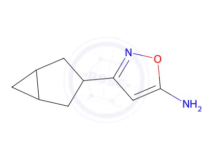 Chemical structure of 3-{bicyclo[3.1.0]hexan-3-yl}-1,2-oxazol-5-amine