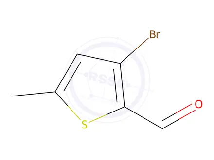 Chemical structure of 3-Bromo-5-methyl-2-thiophenecarboxaldehyde