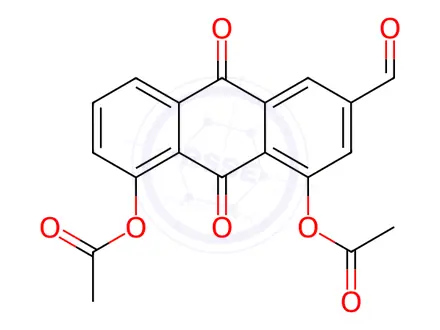 Chemical structure of Diacerein Impurity 8