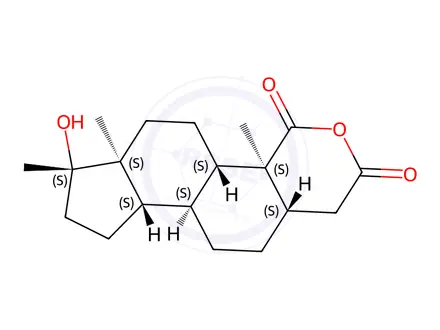 Chemical structure of Oxandrolone secoacid anhydride