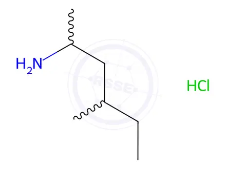 Chemical structure of 1,3-Dimethylpentylamine Hydrochloride Salt