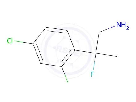 Chemical structure of 2-(2,4-Dichlorophenyl)-2-fluoropropan-1-amine