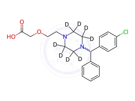 Chemical structure of Cetirizine-d8 Dihydrochloride