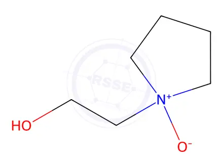 Chemical structure of 1-Pyrrolidineethanol, 1-oxide