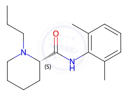 Chemical structure of Ropivacaine