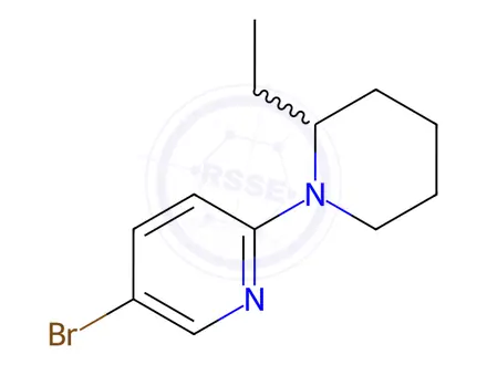 Chemical structure of 1-(5-Bromo-2-pyridinyl)-2-ethylpiperidine