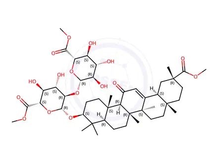 Chemical structure of Glycyrrhizic Acid Impurity 111