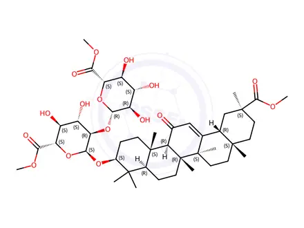 Chemical structure of Glycyrrhizic Acid Impurity 112