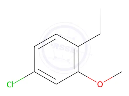 Chemical structure of Benzene, 4-chloro-1-ethyl-2-methoxy-