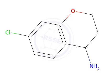 Chemical structure of 7-Chlorochroman-4-amine hcl
