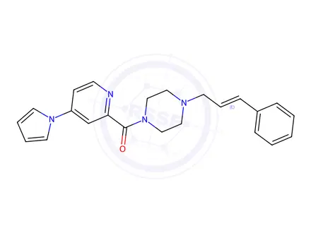 Chemical structure of (4-(1H-Pyrrol-1-yl)pyridin-2-yl)(4-cinnamylpiperazin-1-yl)methanone