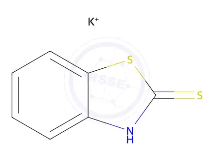 Chemical structure of Ceftriaxone Impurity MBT Potassium Salt