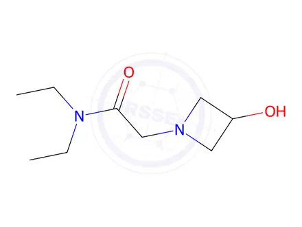 Chemical structure of n,n-diethyl-2-(3-hydroxyazetidin-1-yl)acetamide